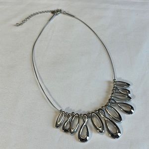 Lia Sophia Silver Necklace, NWOT,  18-1/2 inches